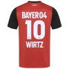 Camisola Bayer 04 Leverkusen Florian Wirtz 10 1º Equipamento 2024-25 Manga Curta